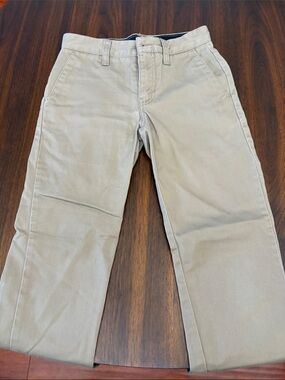 Boys Volcom Classic Straight Chino Pants in Khaki